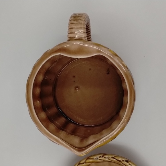 TILSO Juice Squeezer Vintage ceramic basket weave look tan with handle Japan - Picture 5 of 8